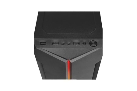 Everest SABER RGB Led Şeritli Peak 250W Akrilik Yan Panel M-ATX Mini-T Gaming Oyuncu Kasası