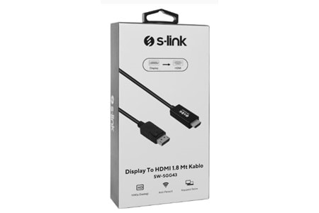 S-LİNK 1.8 METRE DISPLAY TO HDMI KABLO SW-SGG43