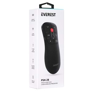 Everest PSN-28 2.4Ghz Kablosuz lazer Type-C usb Profesyonel Sunum Cihazı