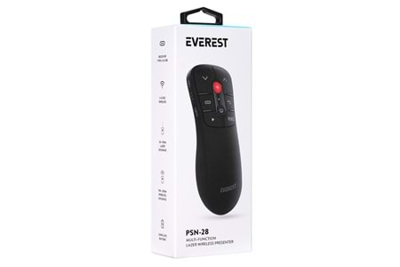 Everest PSN-28 2.4Ghz Kablosuz lazer Type-C usb Profesyonel Sunum Cihazı