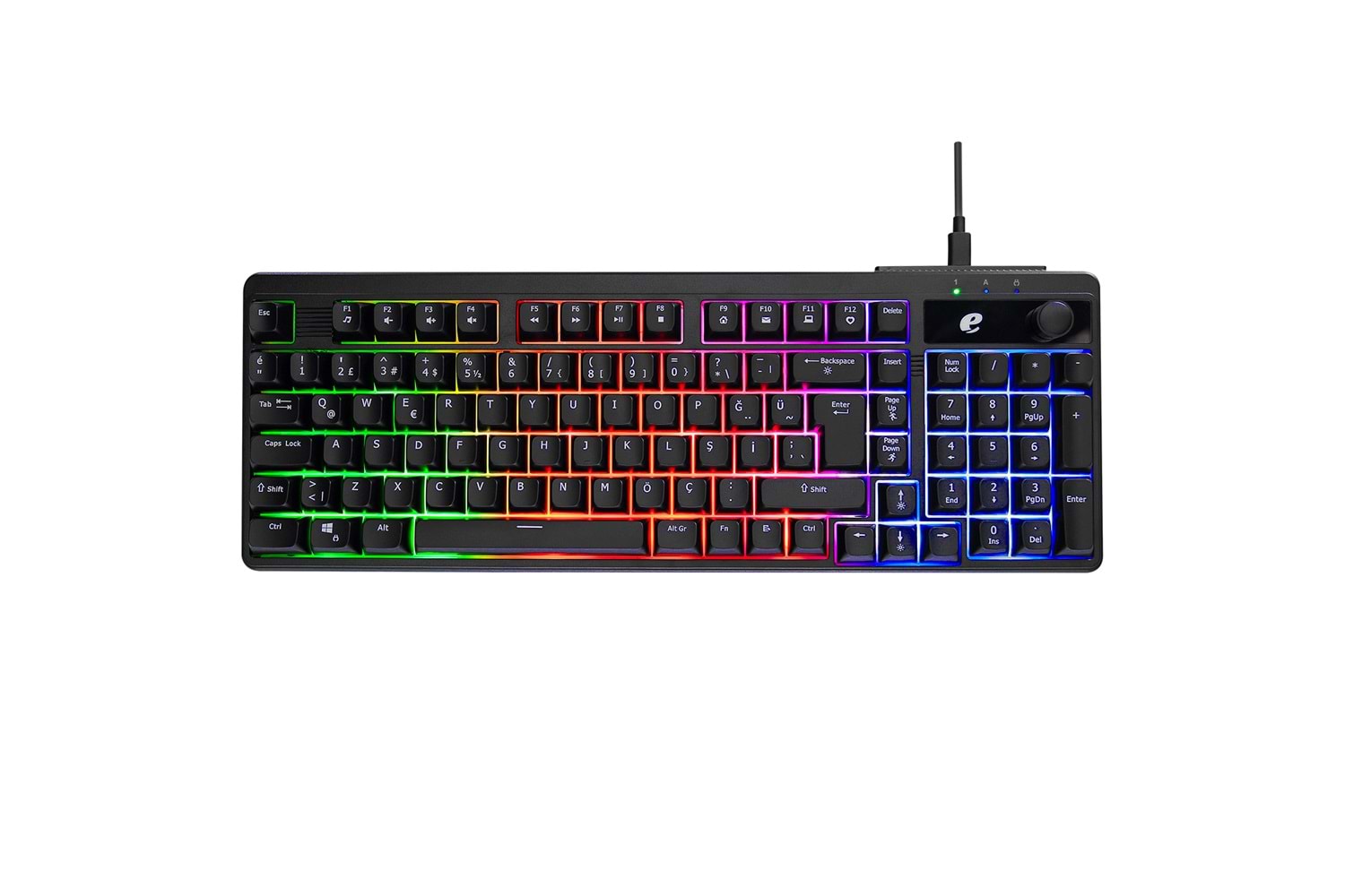 ACER EMACHINES IŞIKLI RGB 1.5M KABLOLU GAMİNG KLAVYE - EAK860