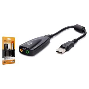 USB SES KARTI 7.1 5HV2 SİYAH HADRON HDX5254