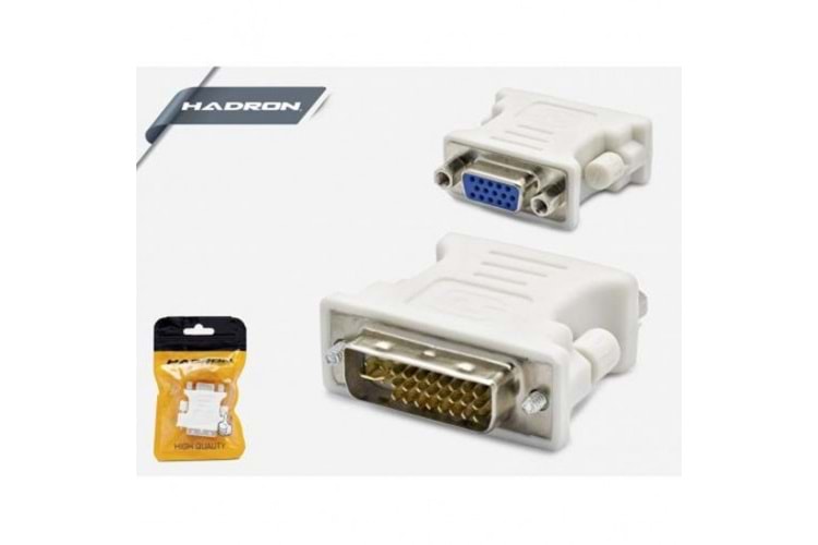 HADRON DVI TO VGA F 24+5 ÇEVİRİCİ ( BEYAZ )