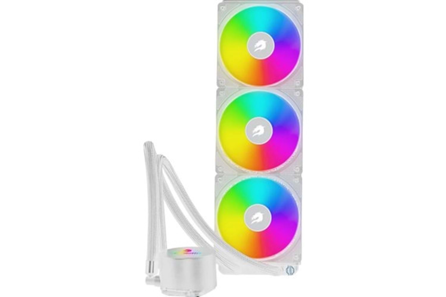 GAMEBOOSTER BEYAZ TITAN 360 3x120mm ARGB FANLI SIVI SOĞUTMA SİSTEMİ