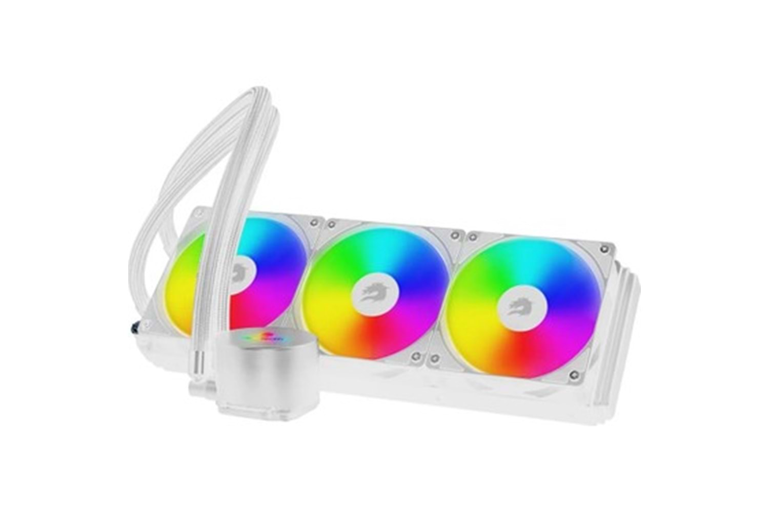 GAMEBOOSTER BEYAZ TITAN 360 3x120mm ARGB FANLI SIVI SOĞUTMA SİSTEMİ