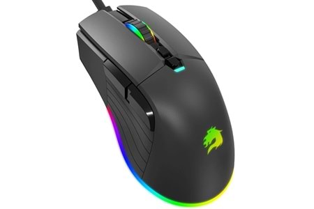 GAMEBOOSTER VİTAL USB RGB AYDINLATMALI SİYAH 12800 DPİ , 7 KEYS , 1000 HZ GAMİNG MOUSE