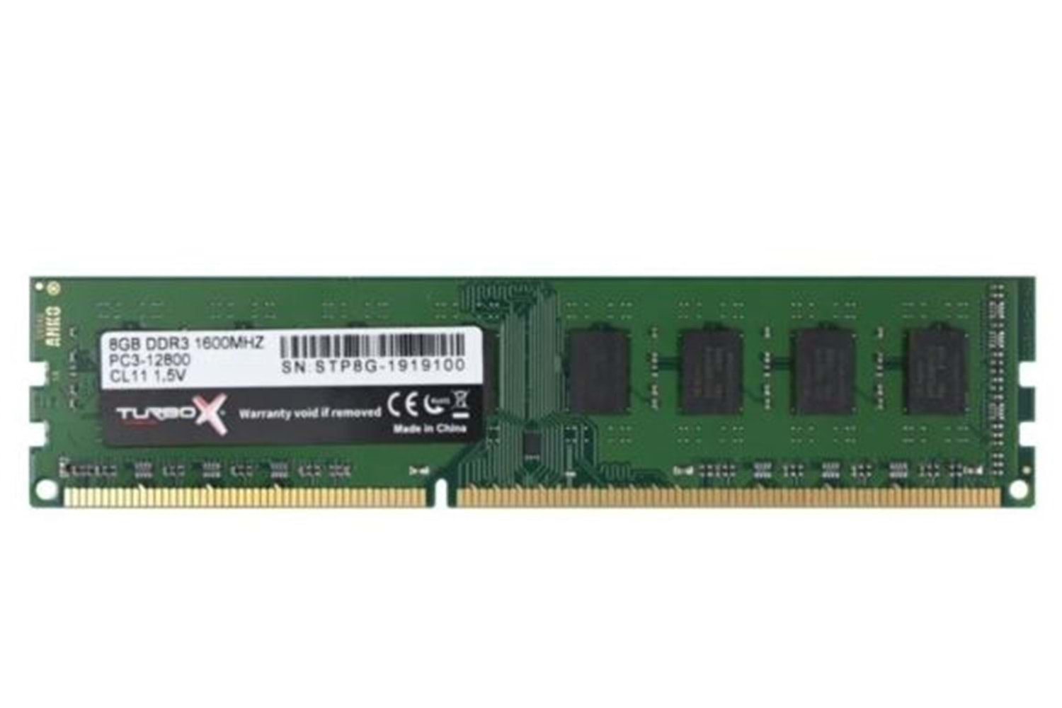 8GB PC RAM 1333 MHZ TURBOX CL11 1.5V