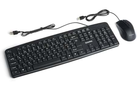 KABLOLU F KLAVYE MOUSE SET DARK 1040F