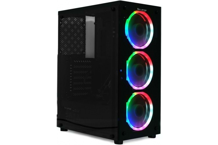 REVENGE 3 FANLI TEMPERLI CAM AKRILIK PANEL GAMING OYUNCU(POWERSIZ) - ( CLEAR ) KASA