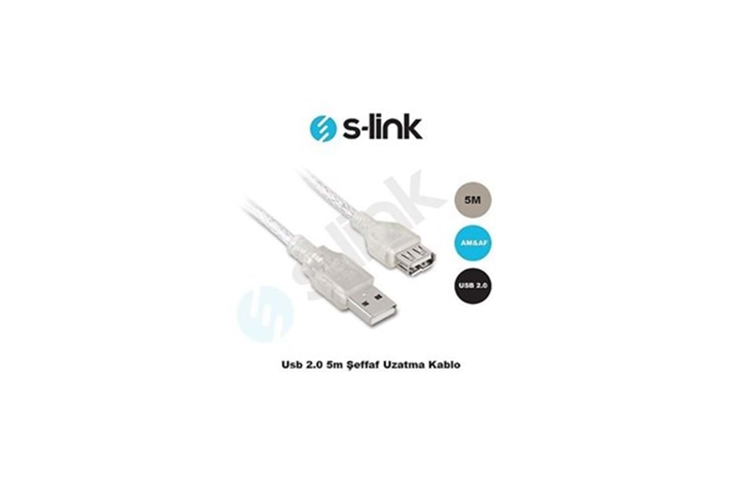 S-Link Sl-Af2005 5Mt 2.0 Usb Uzatma Kablosu