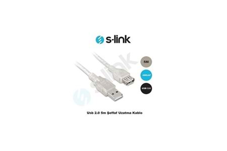 S-Link Sl-Af2005 5Mt 2.0 Usb Uzatma Kablosu