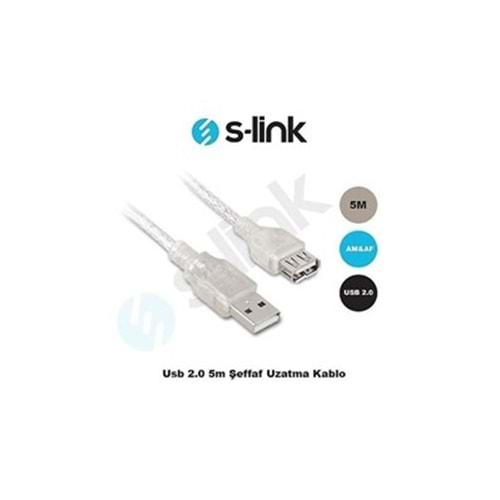 5 METRE S-LİNK SL-AF2005 USB 2.0 UZATMA KABLOSU