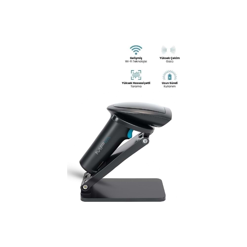 MPIA BS-2 KABLOSUZ 1D/2D STANDLI BARKOD & KAREKOD OKUYUCU