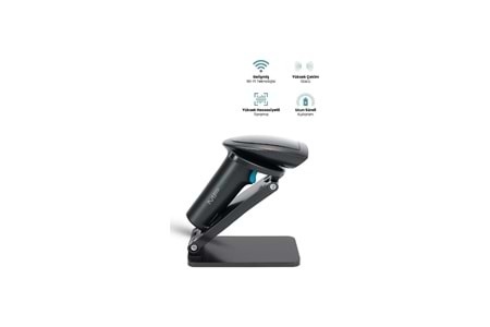 MPIA BS-2 KABLOSUZ 1D/2D STANDLI BARKOD & KAREKOD OKUYUCU