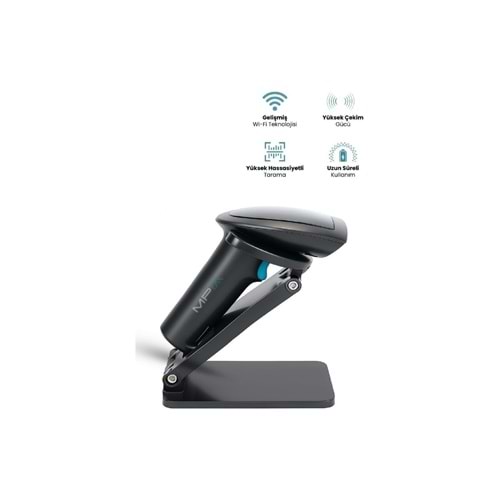 MPIA BS-2 KABLOSUZ 1D/2D STANDLI BARKOD & KAREKOD OKUYUCU