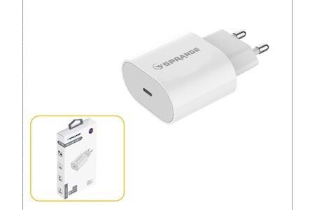 SPRANGE PT18 18W -23W Max. USB-C PD Şarj Başlık CHARGER