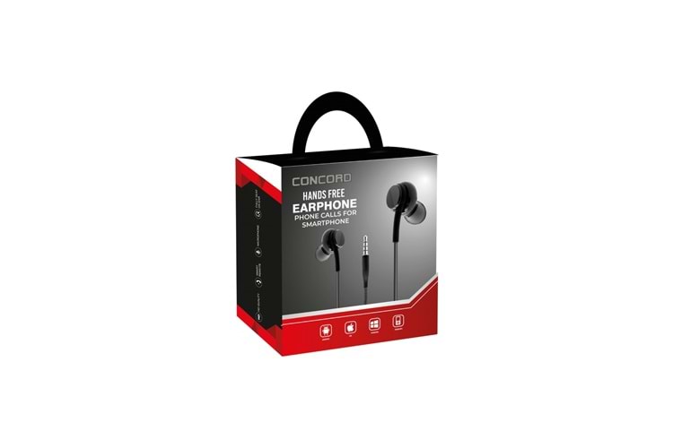CONCORD Mikrofonlu Kulak İçi Kulaklık 3.5 Mm. C966