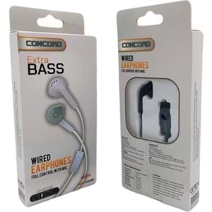 CONCORD EXTRA BASS KABLOLU KULAK İÇİ KULAKLIK C903
