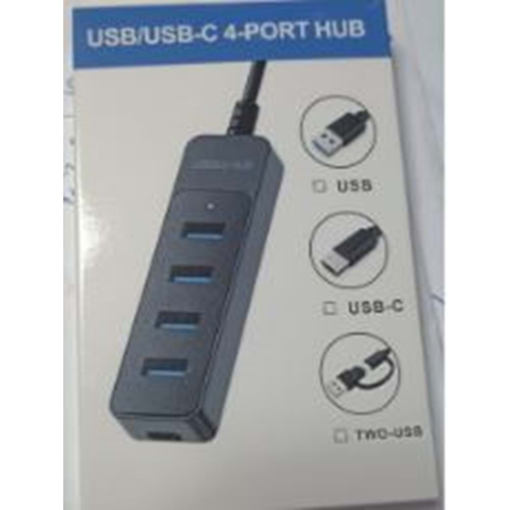 GABBLE 4 PORT USB 3*0 ÇOKLAYICI + 1 PORT TYPE-C HUB-UP530