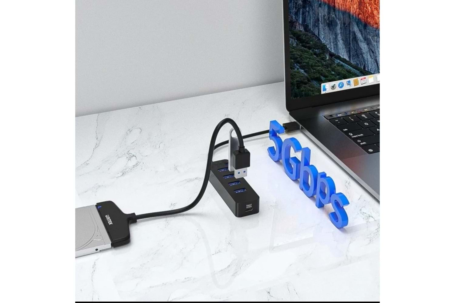 GABBLE 4 PORT USB 3*0 ÇOKLAYICI + 1 PORT TYPE-C HUB-UP530