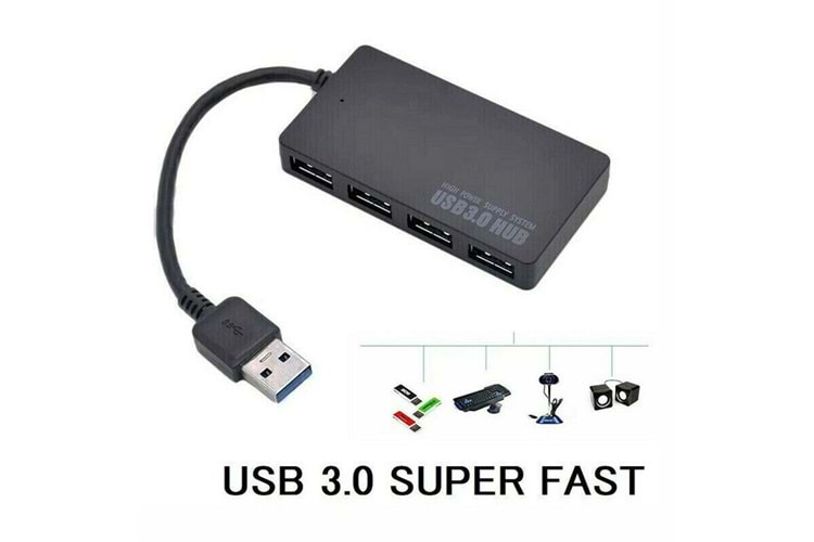 4 PORT ANAHTARLI USB 3.0 ÇOKLAYICI GAB-PUC304