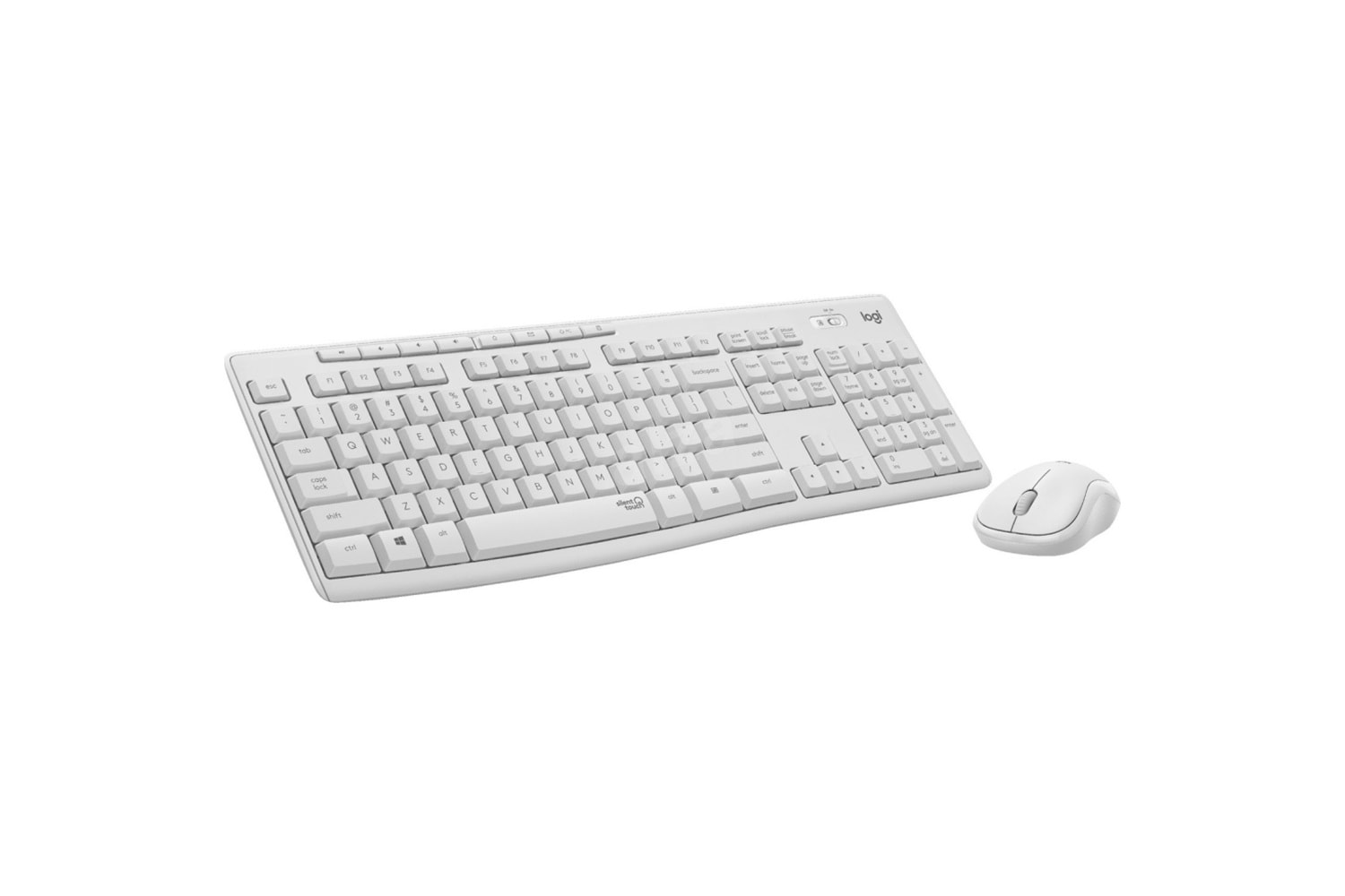 LOGITECH MK295 Q Türkçe Kablosuz Beyaz Klavye+ Mouse ( Numerik Klavye, Sessiz, Caps Lock ışığı )