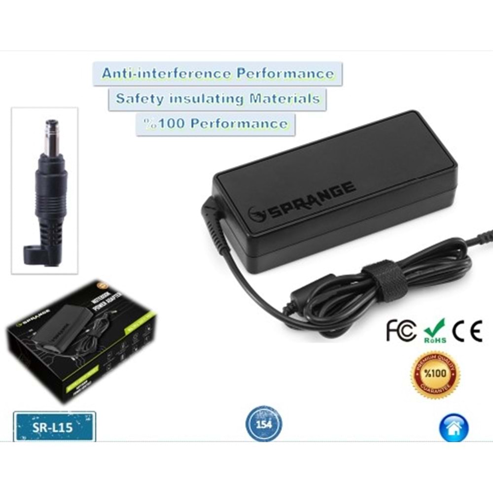 19V 4.74A 4.8*1.7 HP-GRUNDİG-CASPER L15 SPRANGE