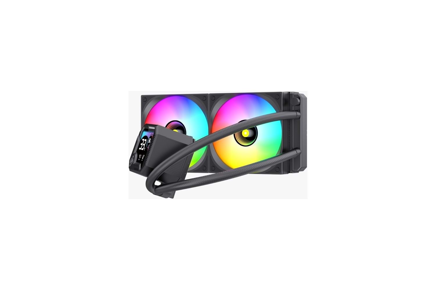 DARYUN BUZZ-V2 240MM Siyah Argb Yeni Nesil ISI Göstergeli Yüksek Performanslı Sıvı Soğutması