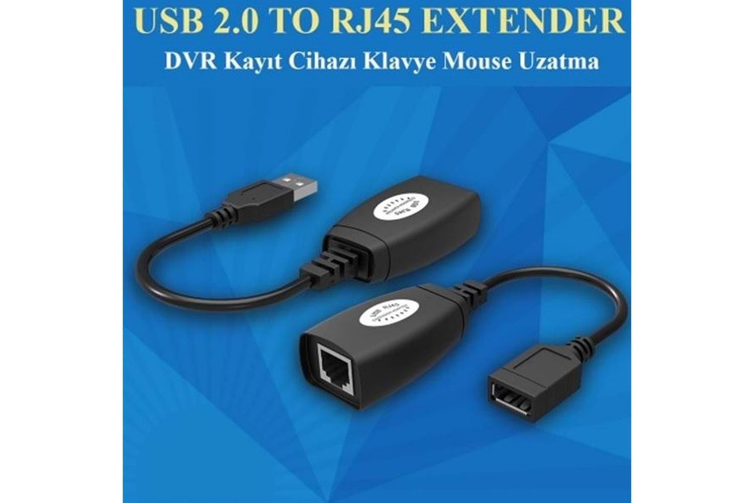 CONCORD C-5605 EXTENSİON ADAPTÖR 45MT USB EK UZATICI Cat6 KABLOSU USB RJ45 EXTENDER