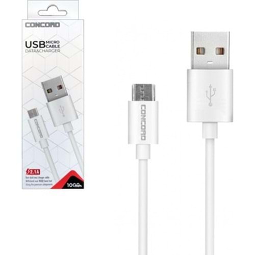 CONCORD C-321 2.1A Micro 1MT. Data ve Şarj Kablosu