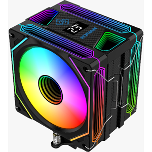 DARYUN ISI GÖSTERGELİ 2X AYNALI FULL ARGB FAN 6 BAKIR BORULU KULE TİPİ İŞLEMCİ FANI( SİYAH-BEYAZ )