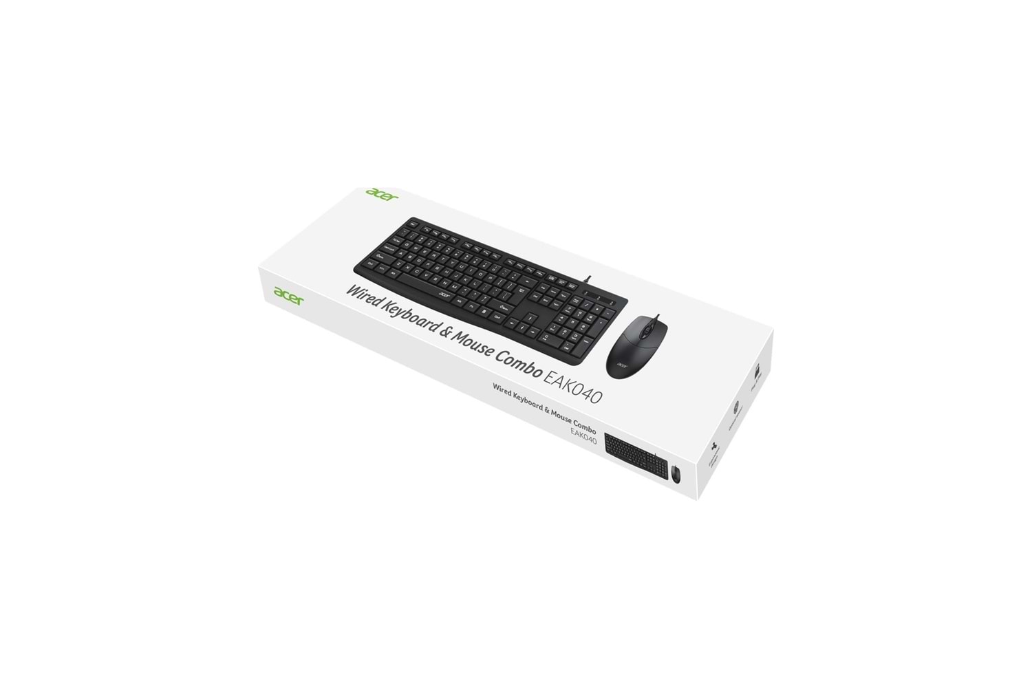 ACER EAK040 BKL Kablolu Klavye+Mouse set