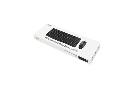 ACER EAK040 BKL Kablolu Klavye+Mouse set