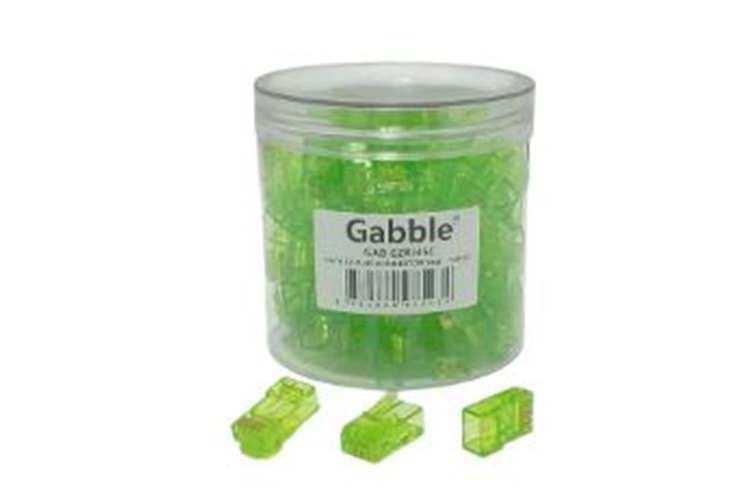 EZRJ45 CAT6 RENKLI KONNEKTOR 100LU ( YEŞİL -MAVI-SARI-SIYAH ) GAB-CLR