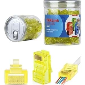 EZRJ45 CAT6 RENKLI KONNEKTOR 100LU ( MAVI-SARI-SIYAH ) GAB-CLR