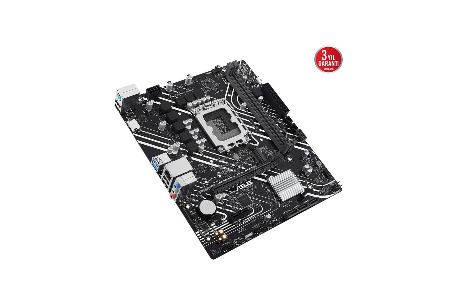 ASUS PRIME H610M-K D4 ARGB INTEL H610 LGA1700 DDR4 3200MHZ HDMI M2 USB3.2 ANAKART 12.13.14.NESIL
