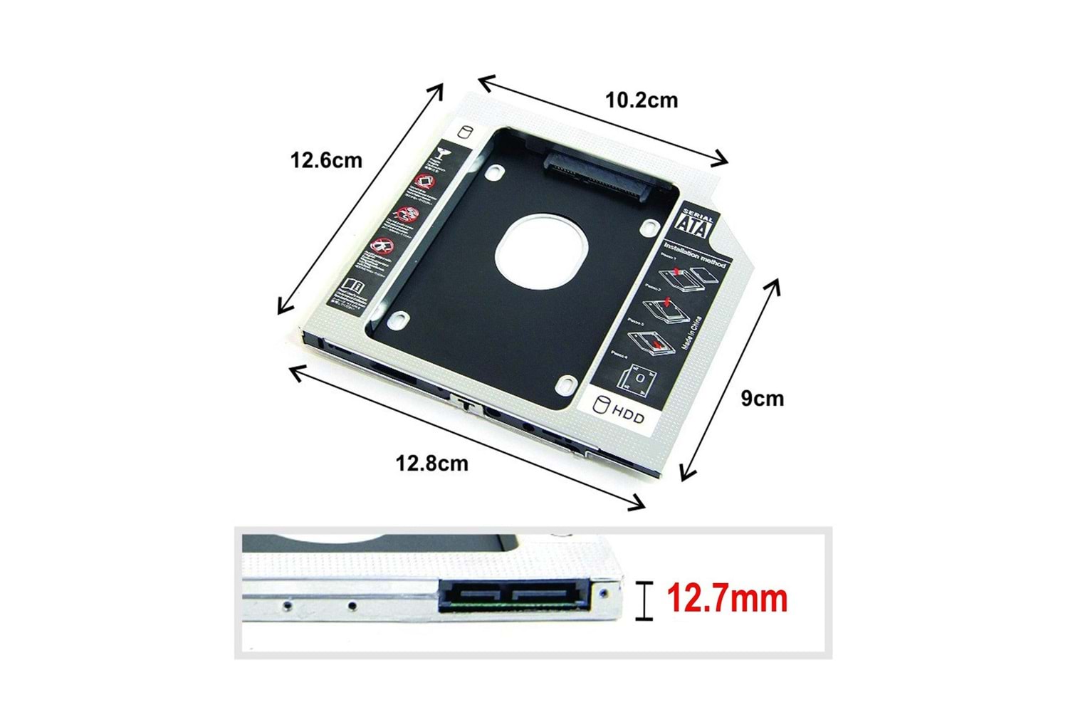 12.7MM CADDY HDD KIZAK GAB-HC127