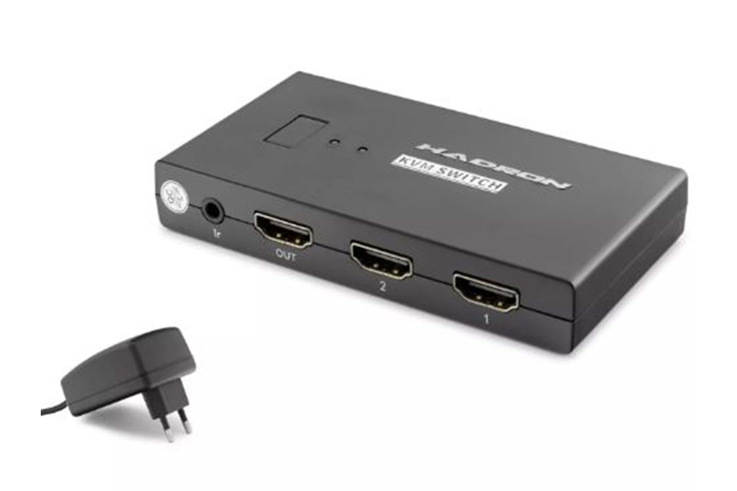 HADRON HDX1373 HDMI KVM SWİTCH 2 PORT + 4*USB HDMI KABLOLU SİYAH