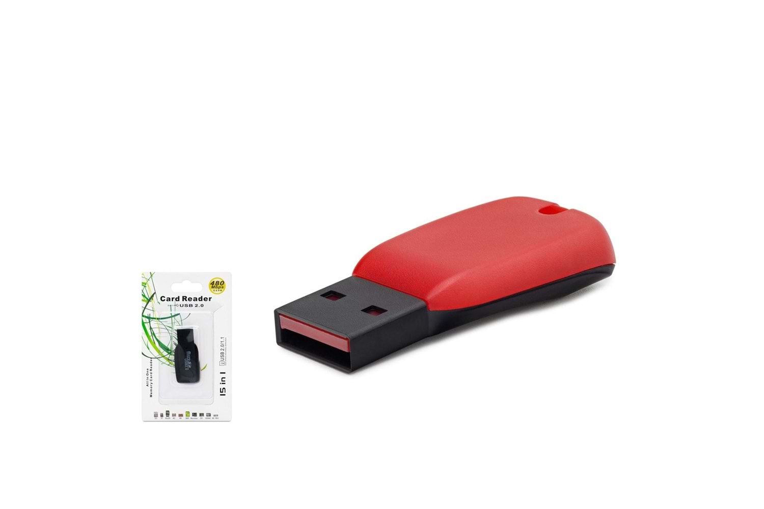 USB CARD READER MİCRO SD KIRMIZI HADRON HDX7011