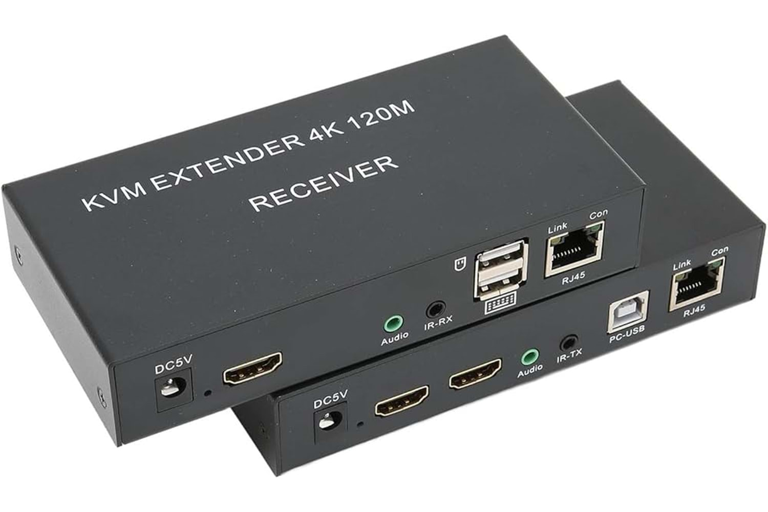 HDMI KVM EXTENDER 120MT , 2 PORT USB, IR-RX , R/L, 4K/60HZ HD1306