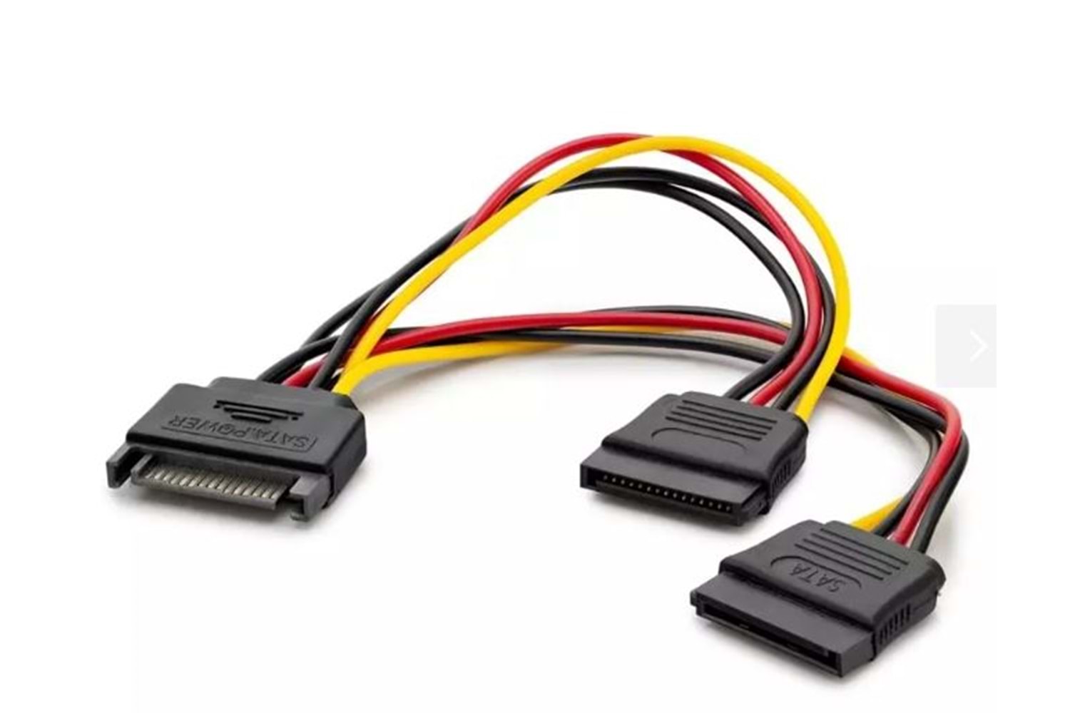 HADRON HDX5519 SATA POWER KABLO DÖKME 15CM SİYAH