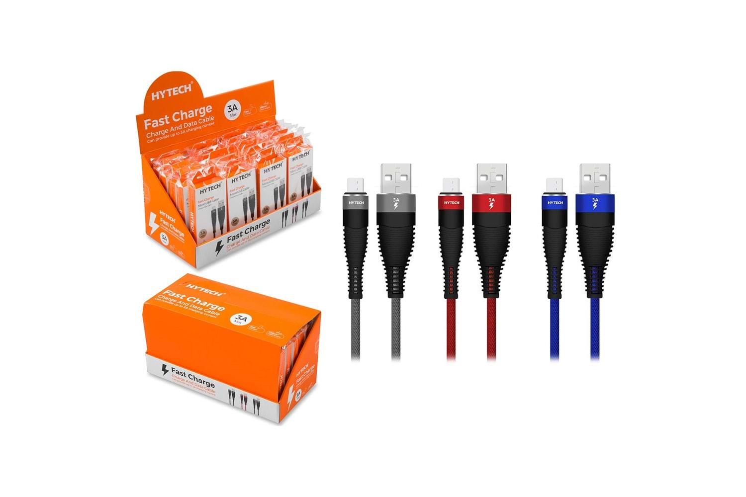 Hytech 3A MİCRO USB 1m Data ve Sarj Kablosu HY-X225