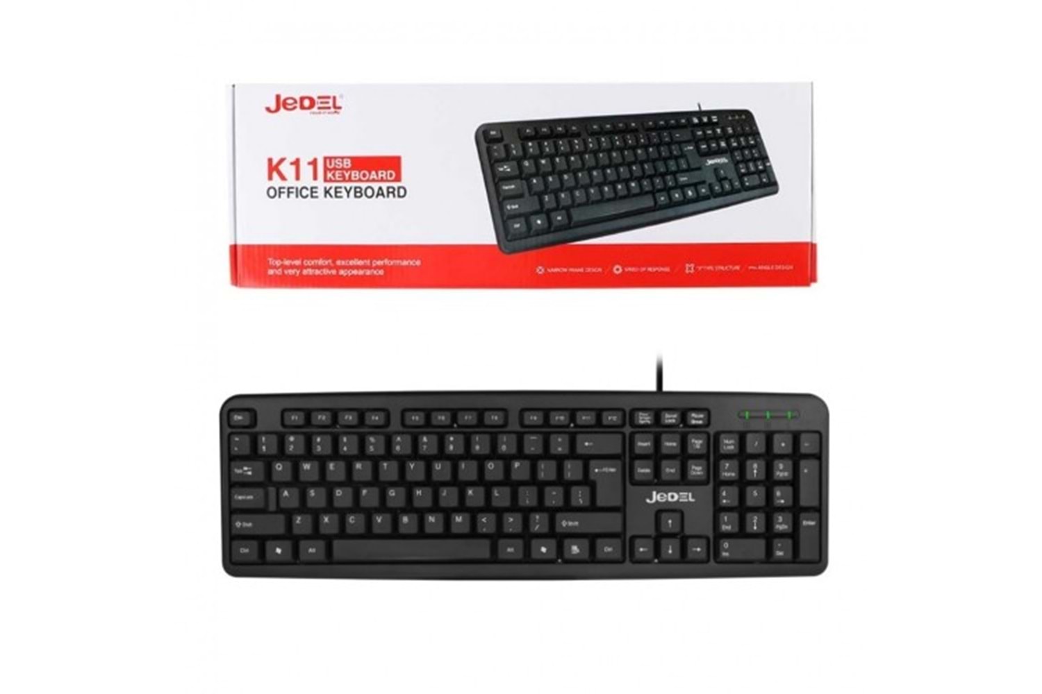 JEDEL K29 USB KABLOLU STANDART KLAVYE