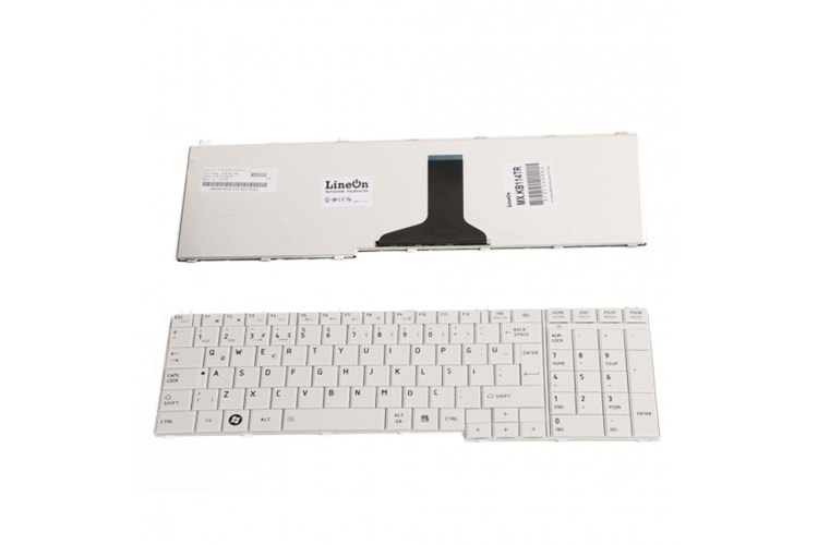 Toshiba Satellite C650 C655 L755 L750 Uyumlu Beyaz Klavye