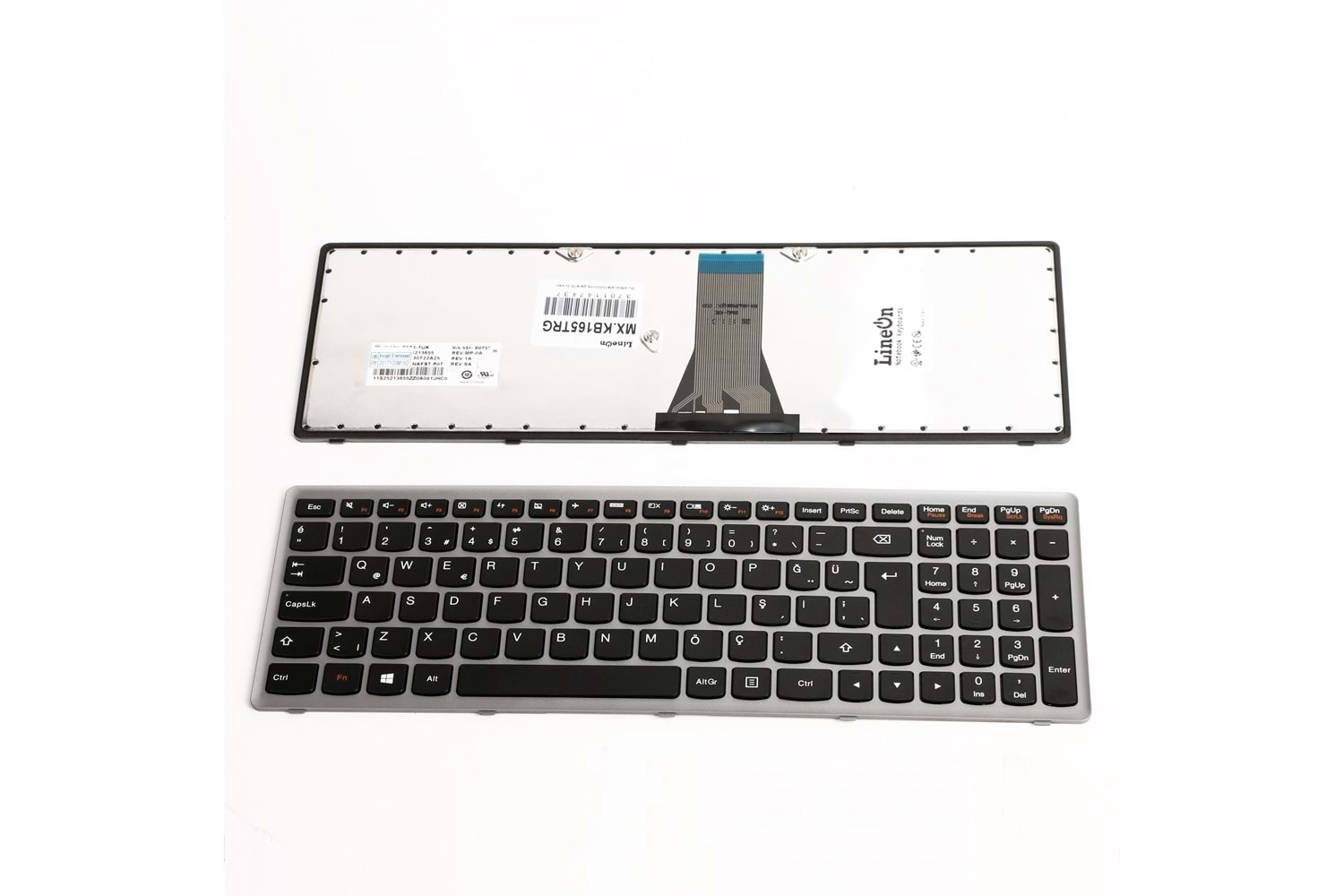 Lenovo Ideapad Z500 P500 Z500A Z500G P500 P500A GRİ ÇERÇEVELİ NOTEBOOK KLAVYE