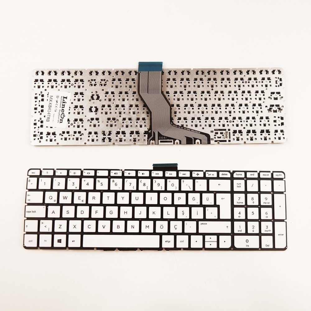 HP Pavilion 15-AK 15-AB Uyumlu Beyaz Klavye