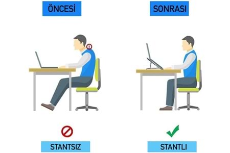NOTEBOOK STAND AYARLANABİLİR , SİLİKON KAYDIRMAZ TABAN ALÜMİNYUM