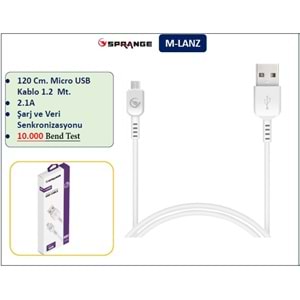 SPRANGE M-LANZ 1.2M 2.1A MICRO USB CAB SML ( MLANZ )