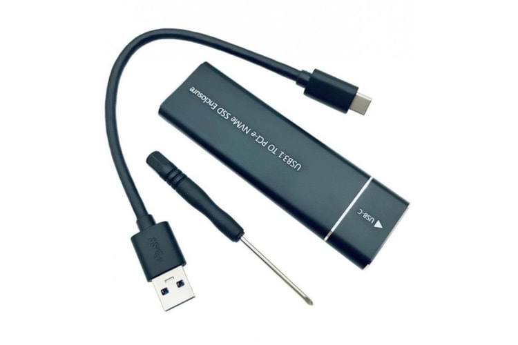 M.2 CASE NVME SSD HDD KUTUSU USB 3.1 (YENİ)