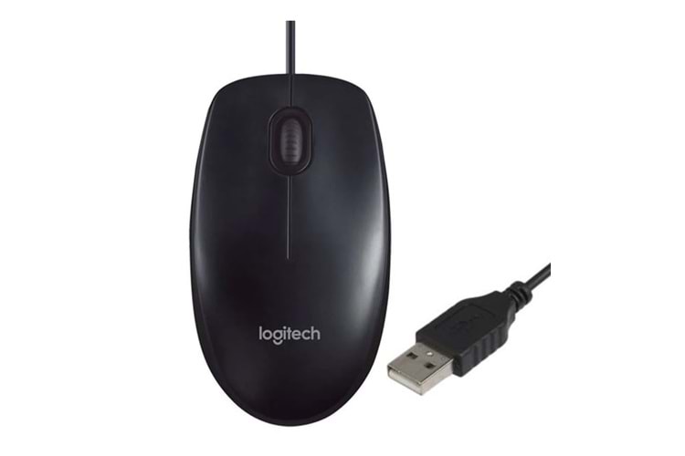 LOGITECH 1000 DPİ USB KABLOLU SİYAH MOUSE M90
